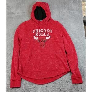 Chicago Bulls Hoodie Sweatshirt Women's Medium Red Long Sleeve NBA Sweatshirt